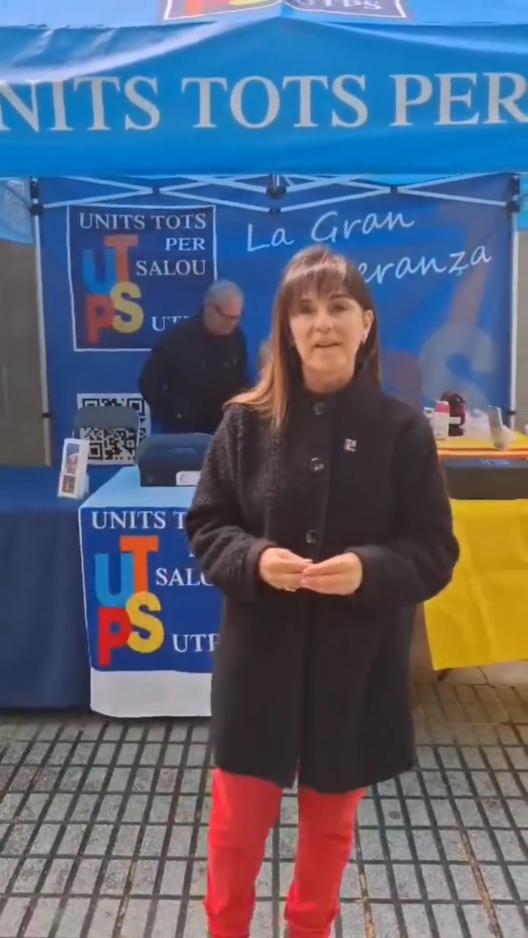 Portada Presencia de UTPS en la calle stand informativo en Salou